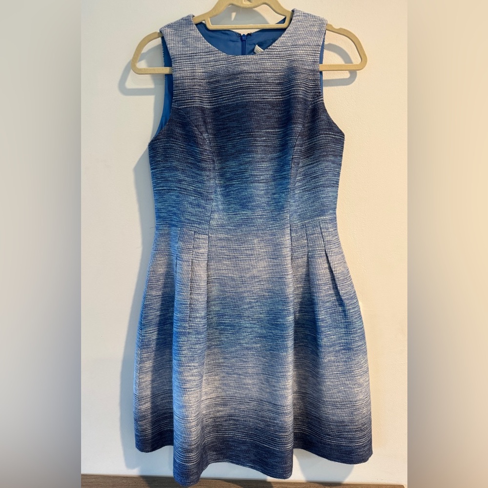 Shoshana Ombré Tweed Sleeveless Fit and Flare Dress. Size 4. A+ Condition.